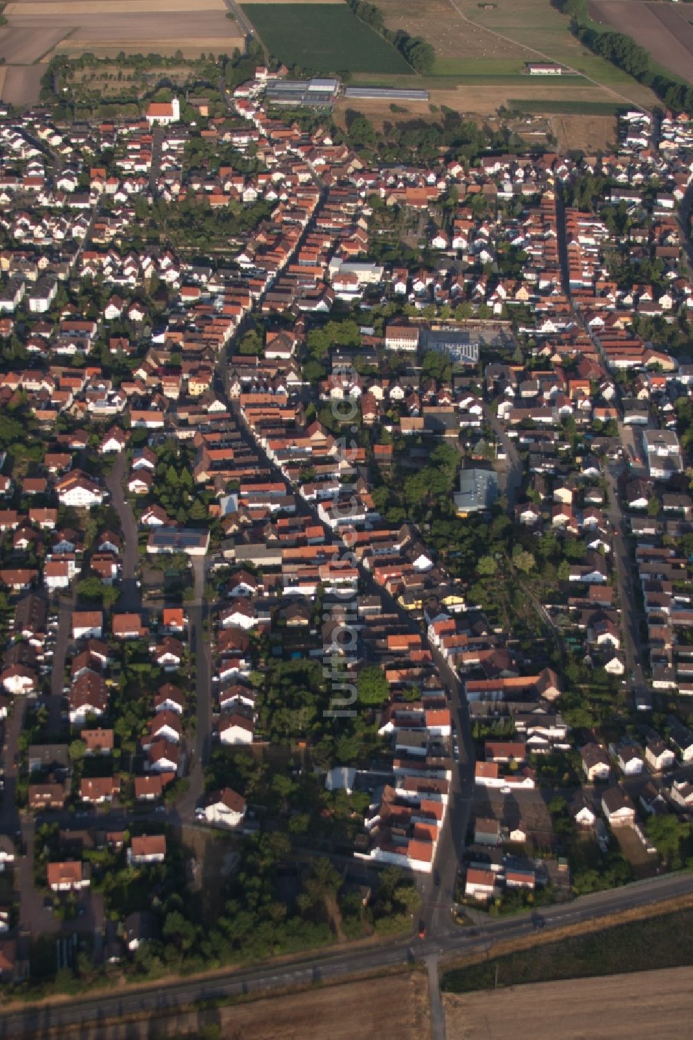 Luftaufnahme Böhl-Iggelheim - Ortsansicht in Böhl-Iggelheim im Bundesland Rheinland-Pfalz