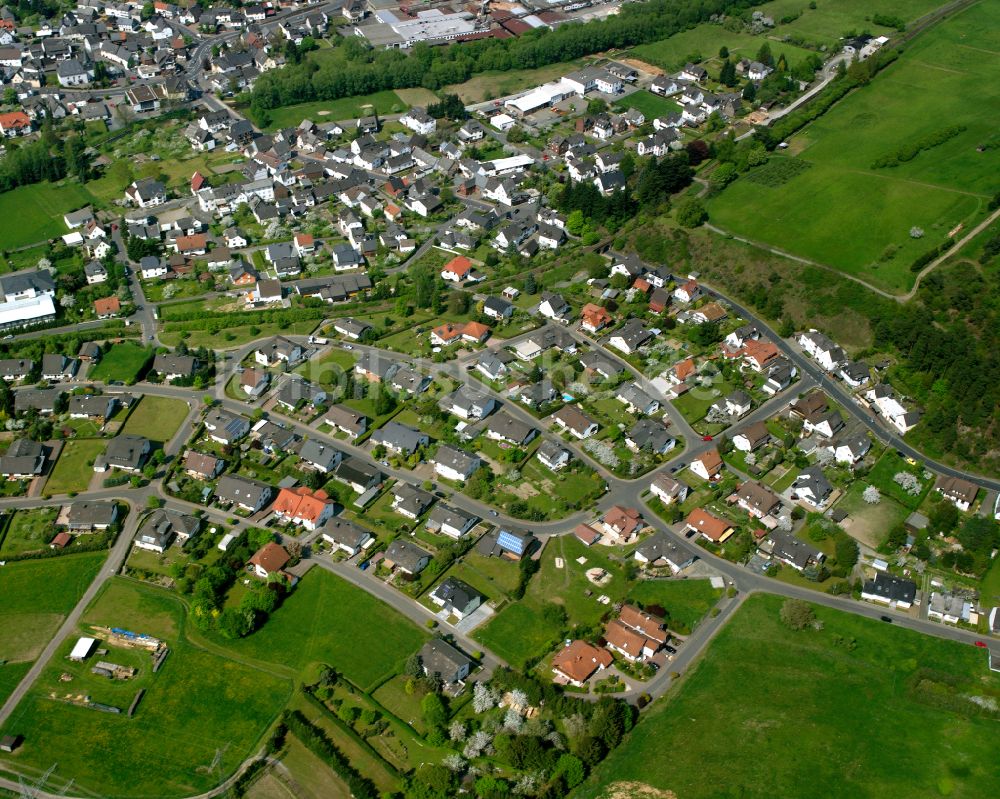 Bicken aus der Vogelperspektive: Ortsansicht in Bicken im Bundesland Hessen, Deutschland