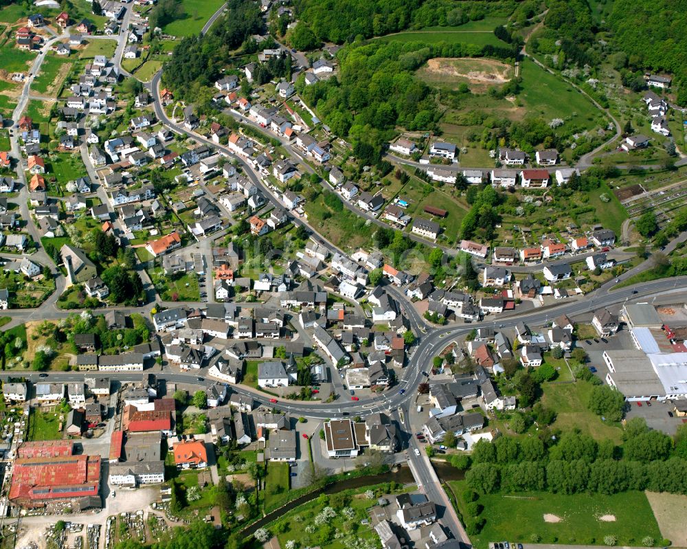 Luftaufnahme Bicken - Ortsansicht in Bicken im Bundesland Hessen, Deutschland