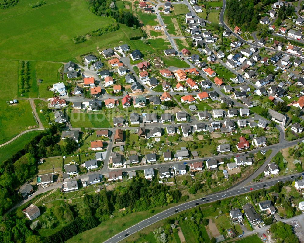 Bicken von oben - Ortsansicht in Bicken im Bundesland Hessen, Deutschland