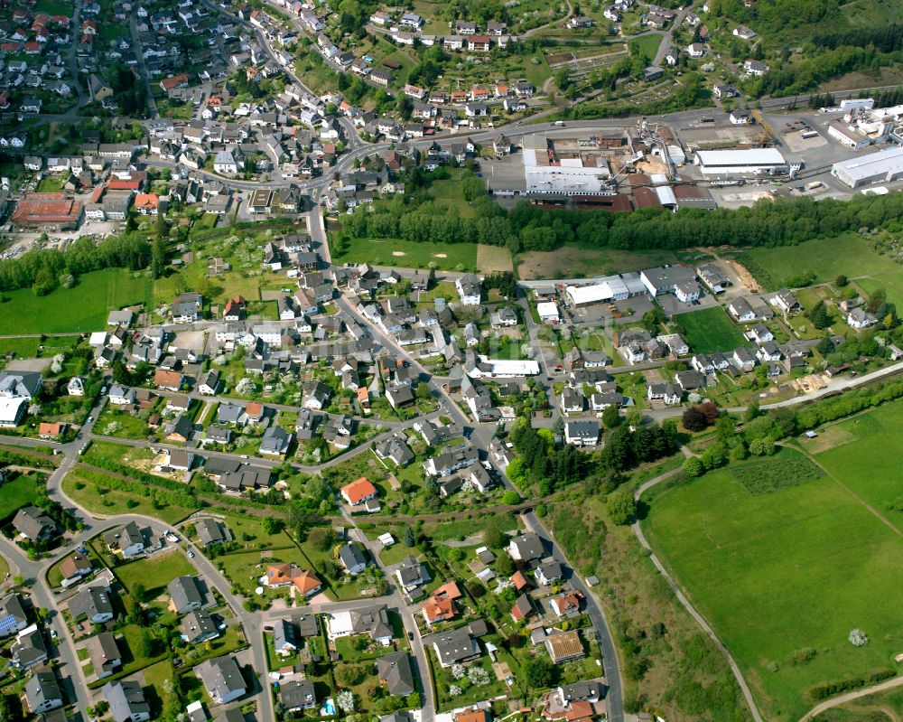 Bicken aus der Vogelperspektive: Ortsansicht in Bicken im Bundesland Hessen, Deutschland