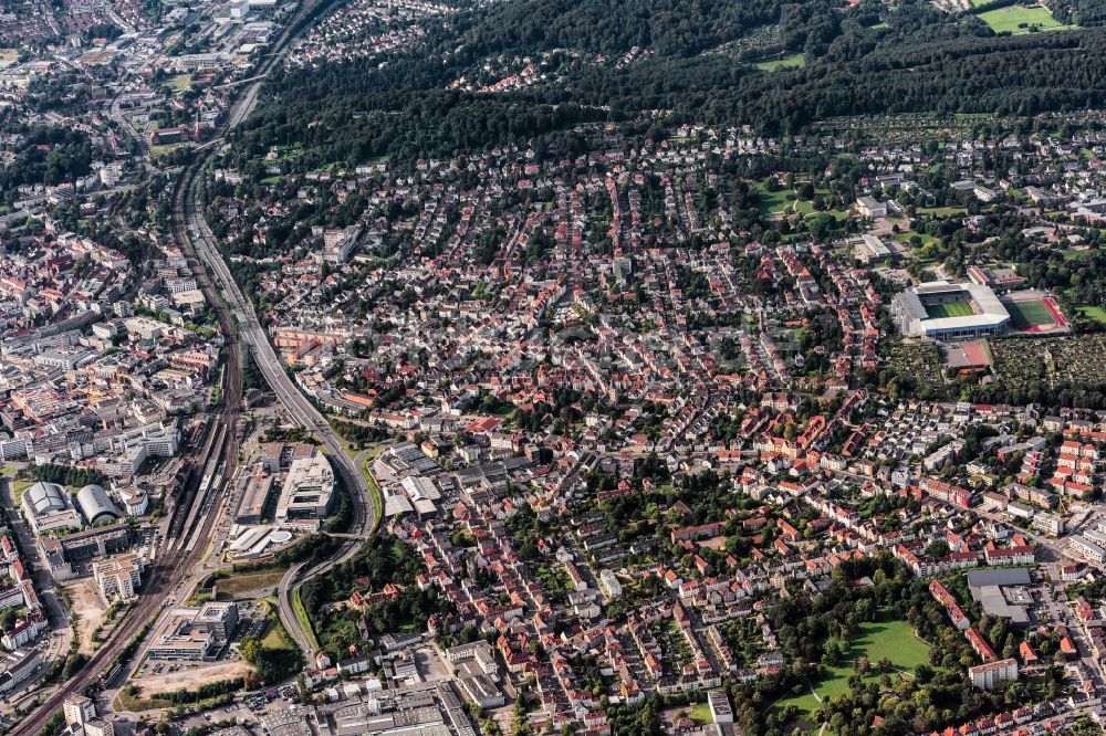 Bielefeld aus der Vogelperspektive: Ortsansicht in Bielefeld im Bundesland Nordrhein-Westfalen