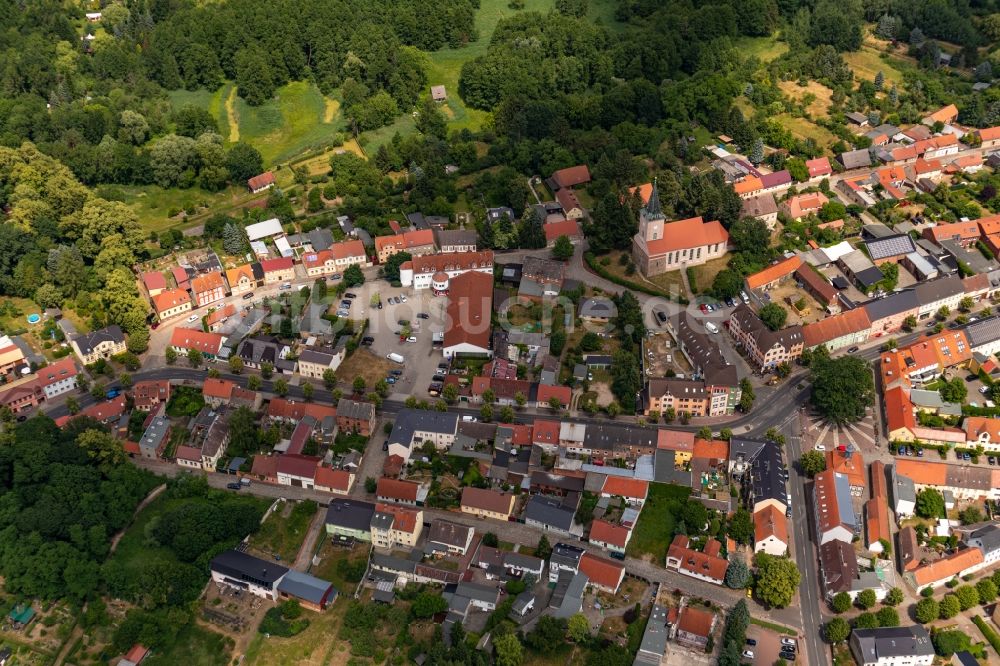 Biesenthal aus der Vogelperspektive: Ortsansicht in Biesenthal im Bundesland Brandenburg, Deutschland