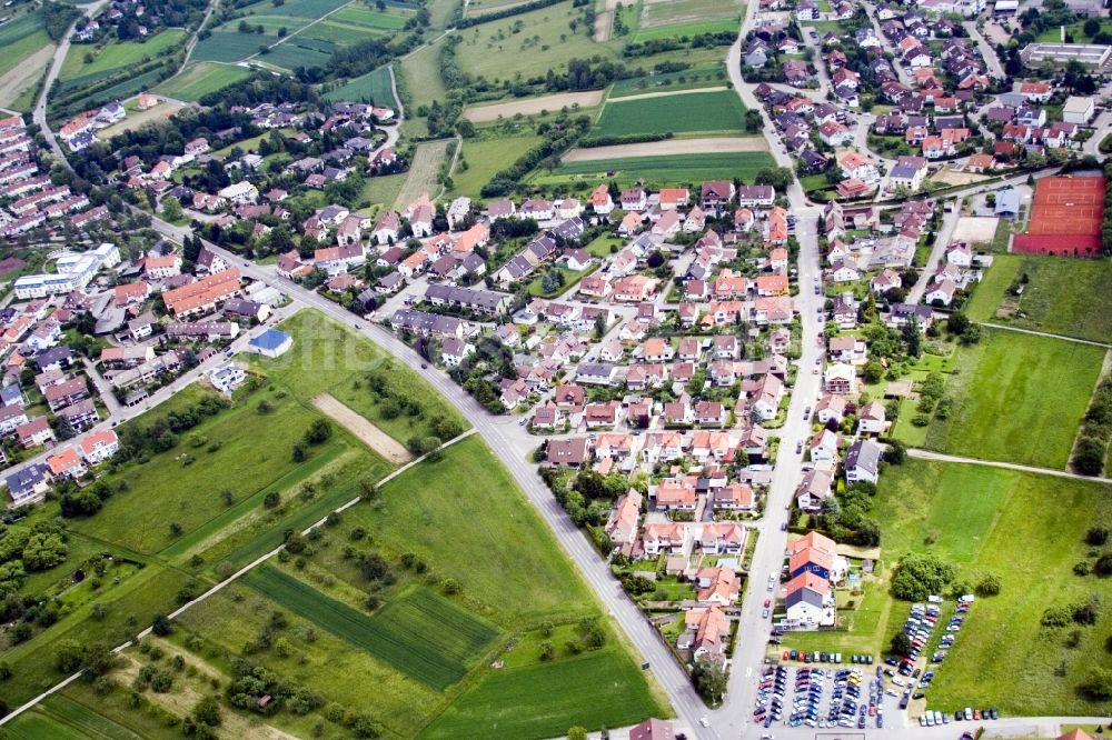 Birkenfeld aus der Vogelperspektive: Ortsansicht in Birkenfeld im Bundesland Baden-Württemberg