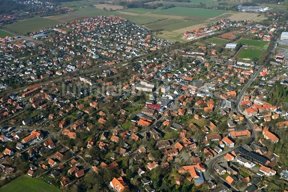 Luftaufnahme Bissendorf - Ortsansicht in Bissendorf im Bundesland Niedersachsen, Deutschland