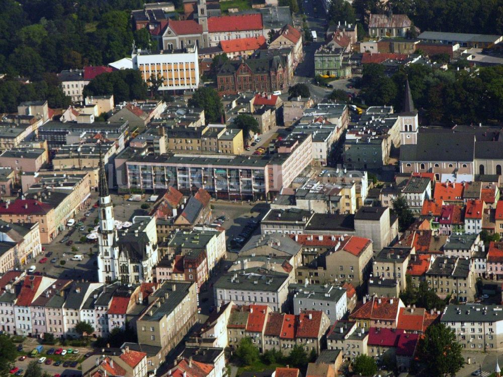 Blaszki von oben - Ortsansicht in Blaszki in Lodzkie, Polen