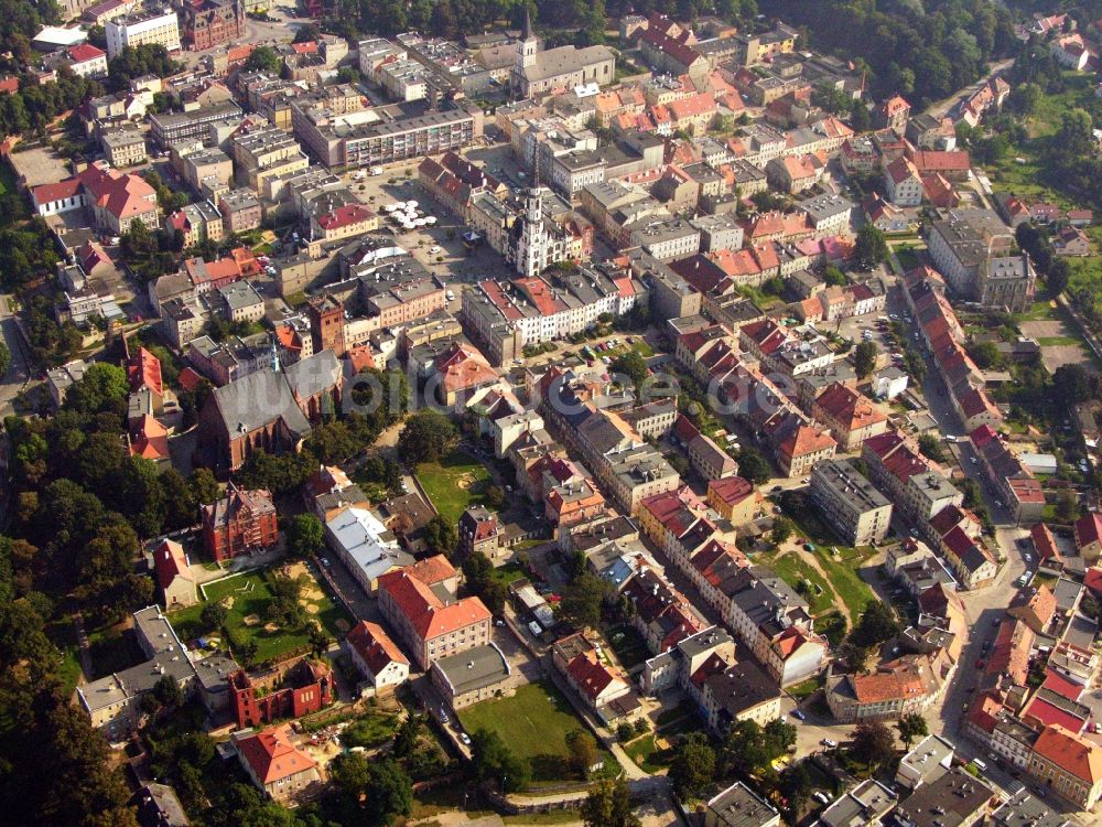 Blaszki aus der Vogelperspektive: Ortsansicht in Blaszki in Lodzkie, Polen