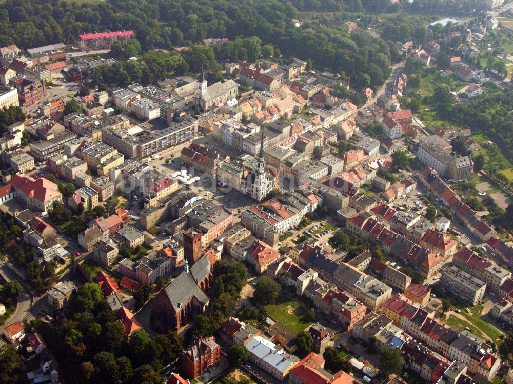 Blaszki von oben - Ortsansicht in Blaszki in Lodzkie, Polen