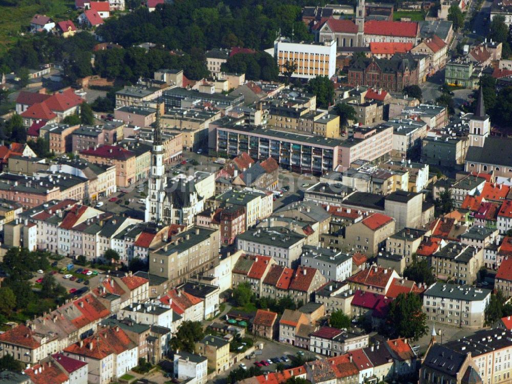 Blaszki aus der Vogelperspektive: Ortsansicht in Blaszki in Lodzkie, Polen