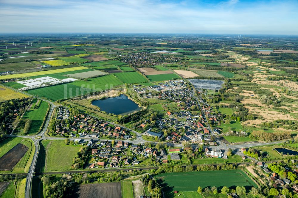 Luftbild Bliedersdorf - Ortsansicht in Bliedersdorf Postmoor im Bundesland Niedersachsen, Deutschland