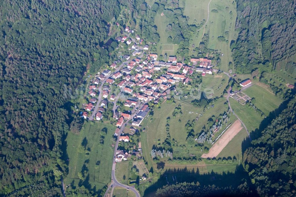 Böllenborn von oben - Ortsansicht in Böllenborn im Bundesland Rheinland-Pfalz