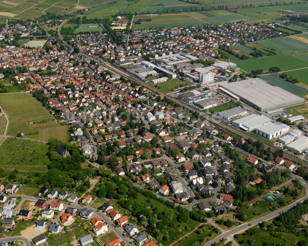 Luftaufnahme Bodenheim - Ortsansicht von Bodenheim im Bundesland Rheinland-Pfalz