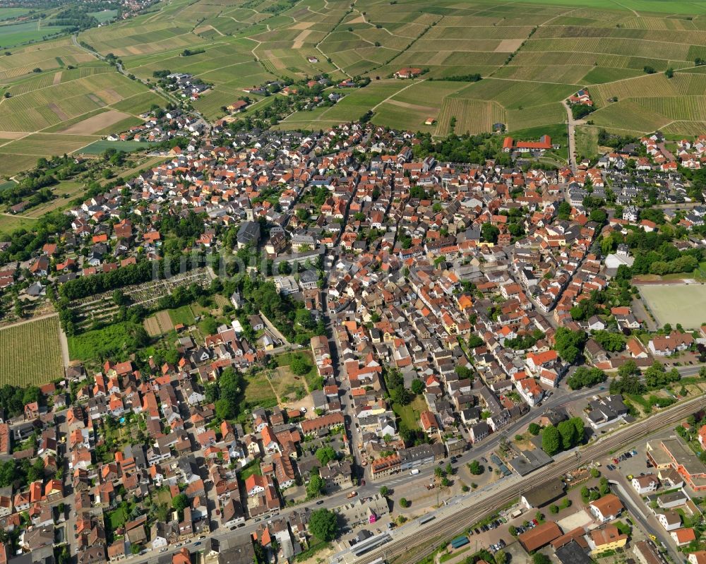 Luftbild Bodenheim - Ortsansicht von Bodenheim im Bundesland Rheinland-Pfalz