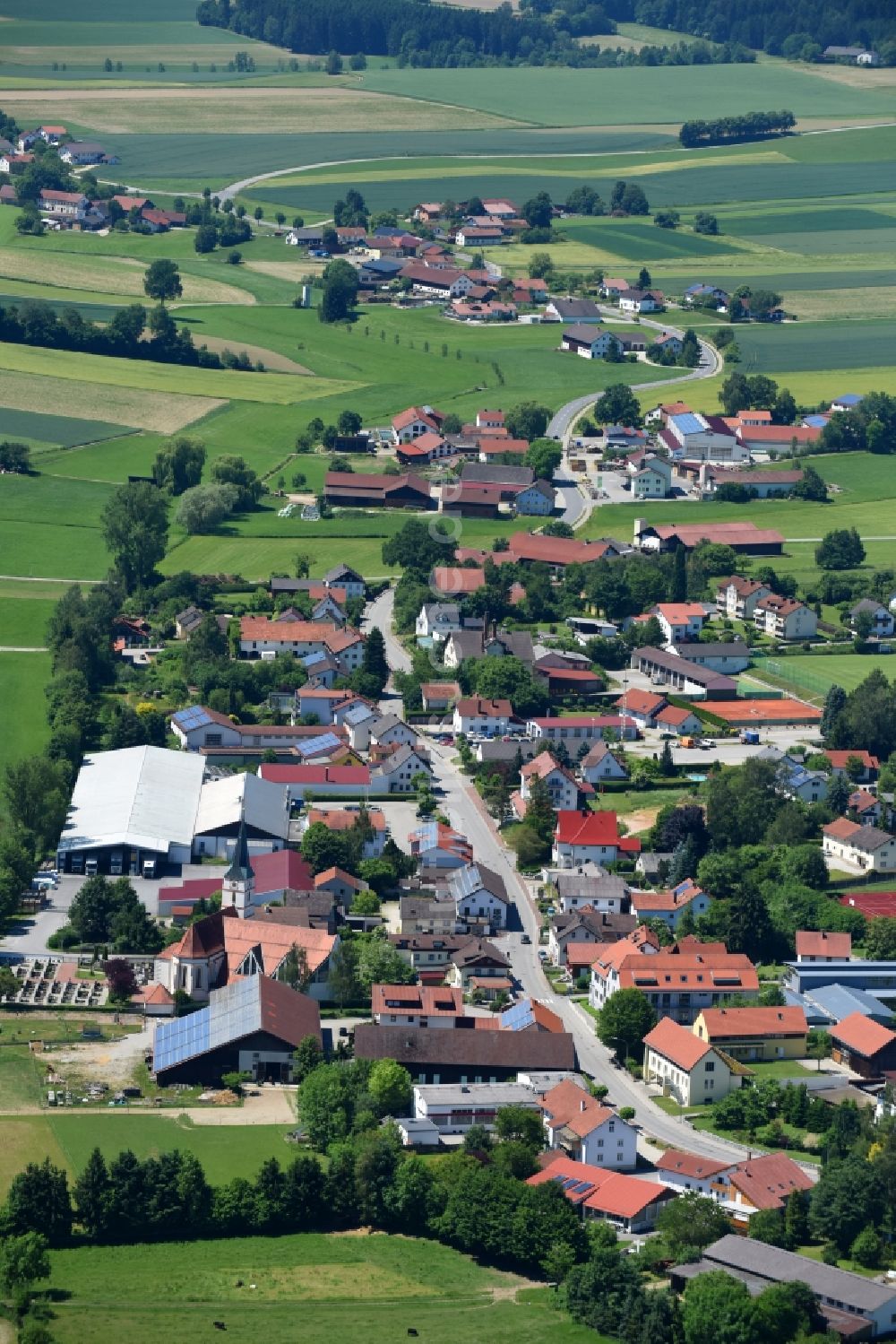 Luftbild Bodenkirchen - Ortsansicht in Bodenkirchen im Bundesland Bayern, Deutschland