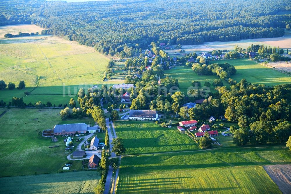 Boek aus der Vogelperspektive: Ortsansicht in Boek im Bundesland Mecklenburg-Vorpommern, Deutschland