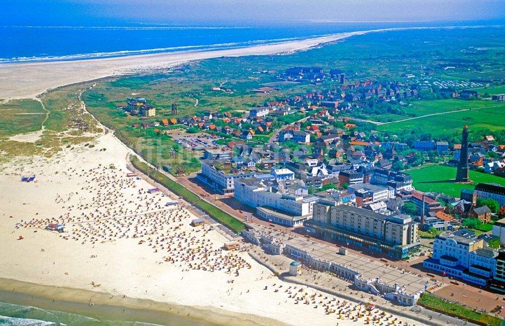 Borkum von oben - Ortsansicht in Borkum im Bundesland Niedersachsen