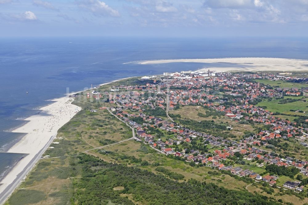 Luftaufnahme Borkum - Ortsansicht in Borkum im Bundesland Niedersachsen