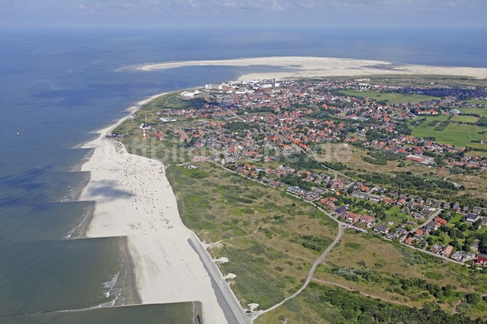 Borkum von oben - Ortsansicht in Borkum im Bundesland Niedersachsen