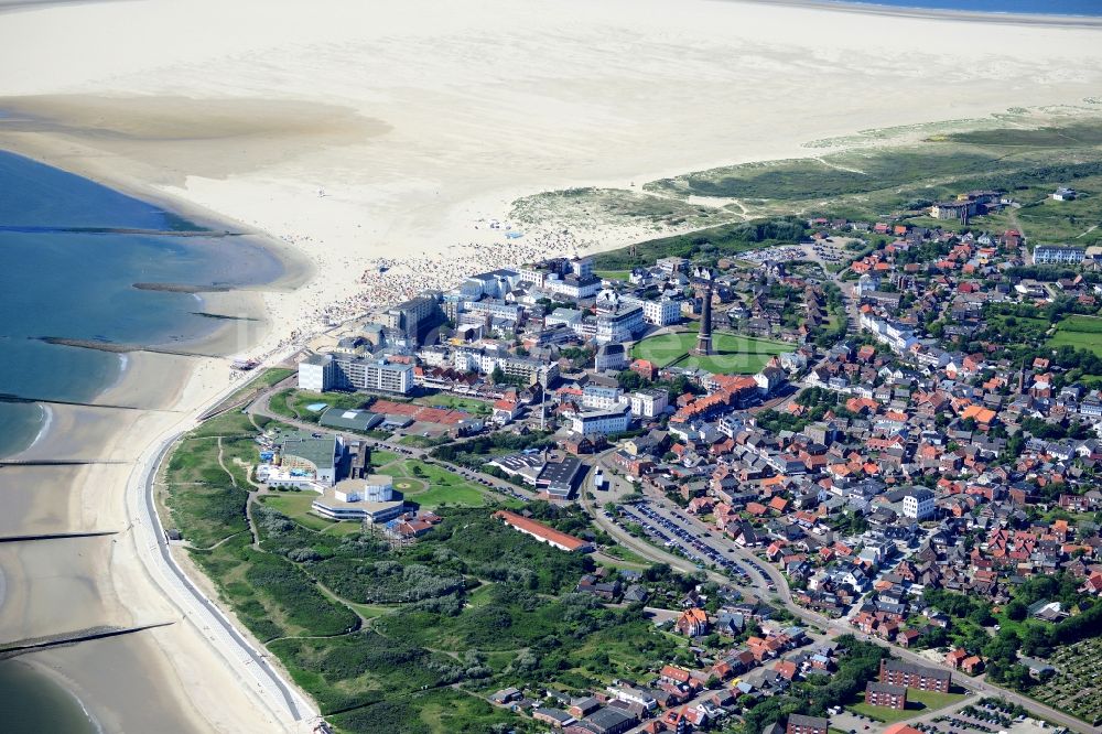 Luftaufnahme Borkum - Ortsansicht in Borkum im Bundesland Niedersachsen