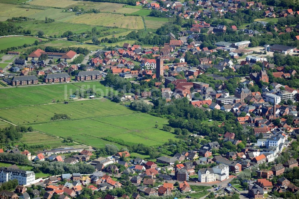 Luftaufnahme Borkum - Ortsansicht in Borkum im Bundesland Niedersachsen