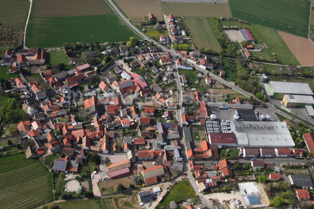 Luftaufnahme Bornheim - Ortsansicht von Bornheim im VBG Alzey-Land im Bundesland Rheinland-Pfalz