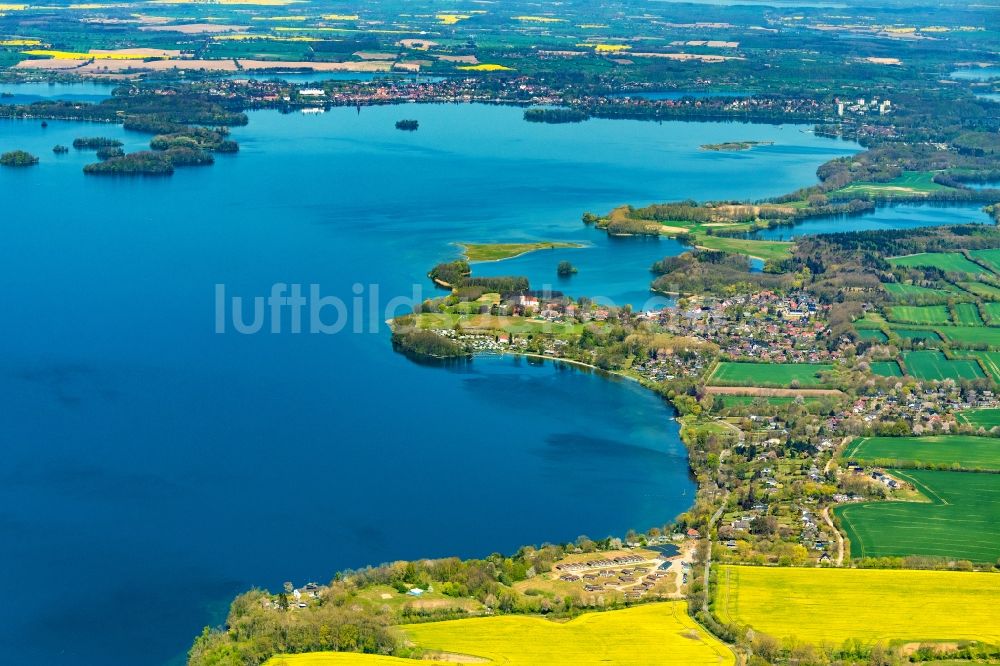 Luftbild Bosau - Ortsansicht Bosau am Plöner See im Bundesland Schleswig-Holstein, Deutschland