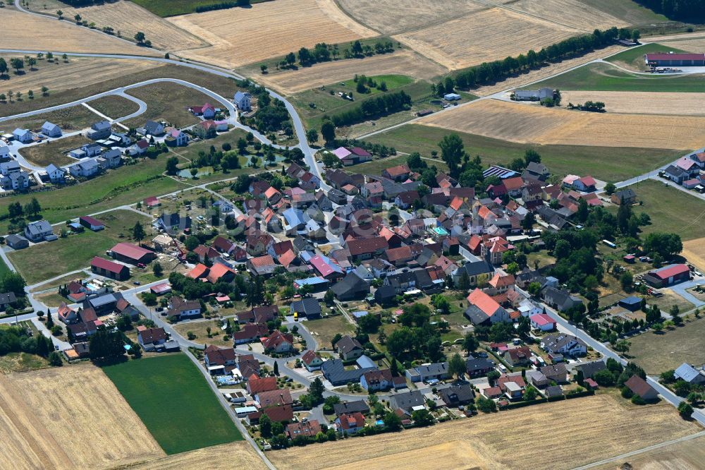 Boxberg aus der Vogelperspektive: Ortsansicht in Boxberg im Bundesland Baden-Württemberg, Deutschland