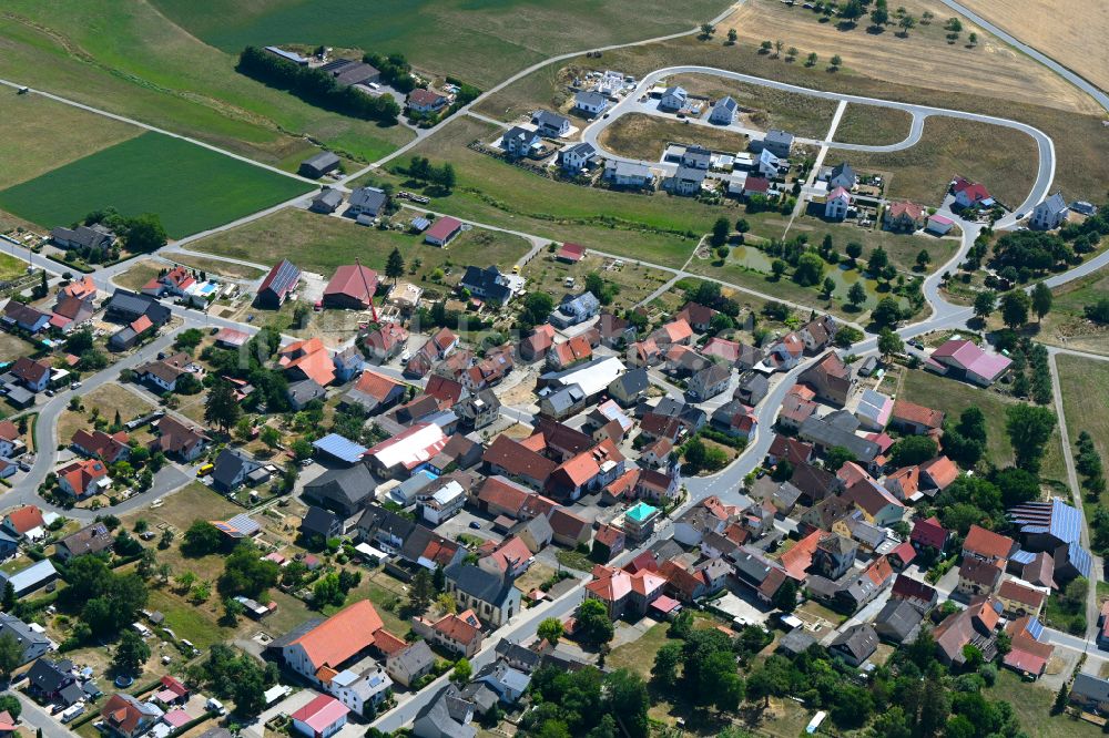 Boxberg von oben - Ortsansicht in Boxberg im Bundesland Baden-Württemberg, Deutschland