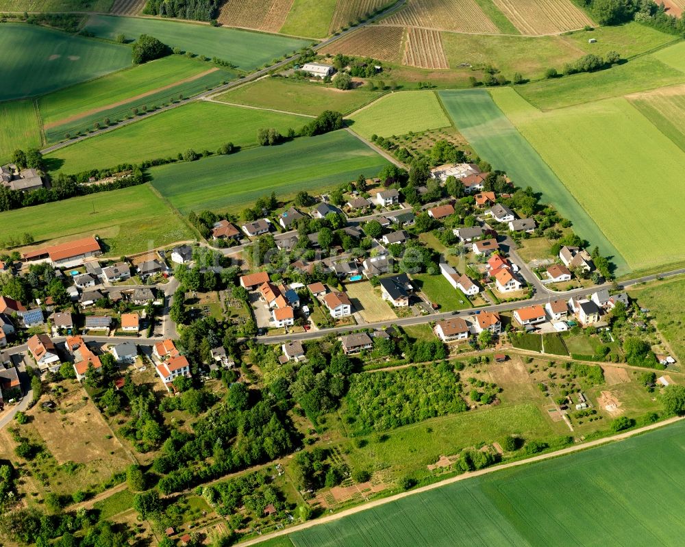 Braunweiler aus der Vogelperspektive: Ortsansicht von Braunweiler im Bundesland Rheinland-Pfalz