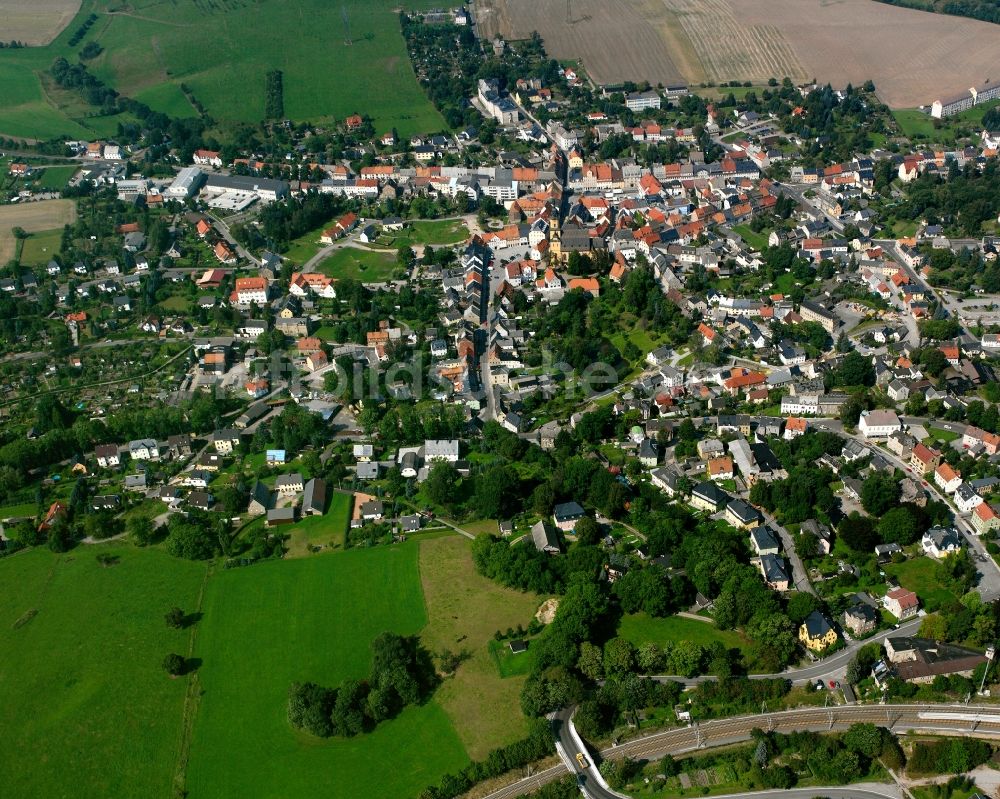 Breitenau aus der Vogelperspektive: Ortsansicht in Breitenau im Bundesland Sachsen, Deutschland