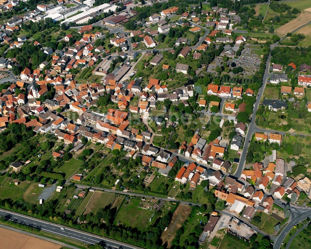 Brensbach von oben - Ortsansicht in Brensbach im Bundesland Hessen, Deutschland