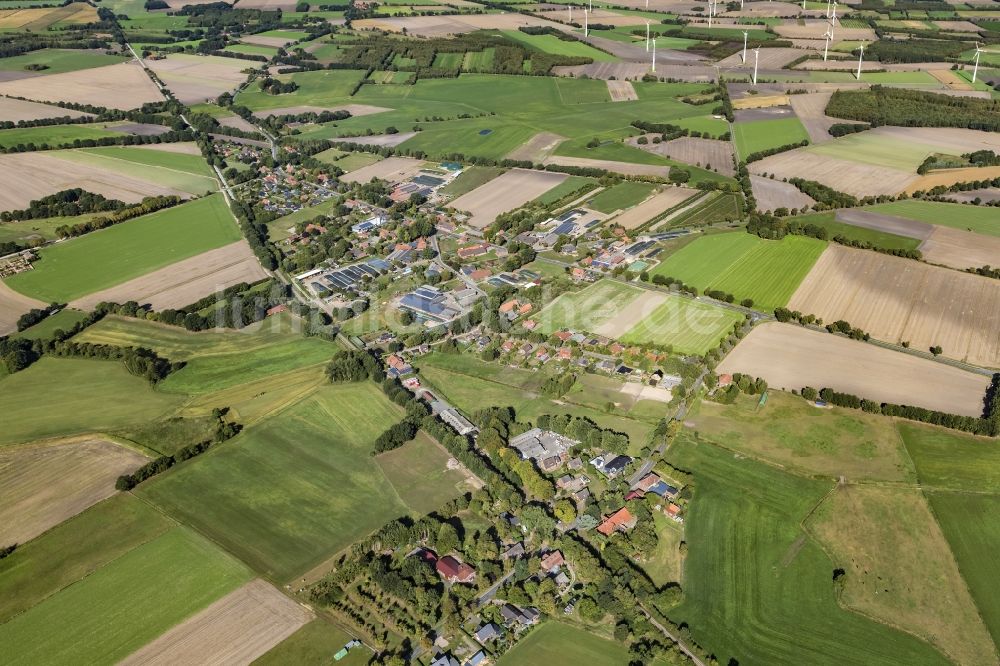 Brest aus der Vogelperspektive: Ortsansicht in Brest und Aspe der Gemeinde Harsefeld im Bundesland Niedersachsen, Deutschland