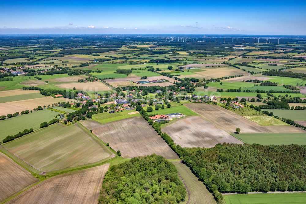 Brest von oben - Ortsansicht in Brest im Bundesland Niedersachsen, Deutschland