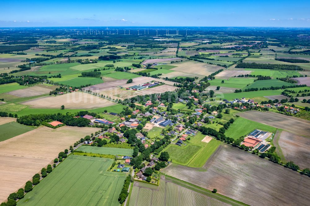 Luftaufnahme Brest - Ortsansicht in Brest im Bundesland Niedersachsen, Deutschland