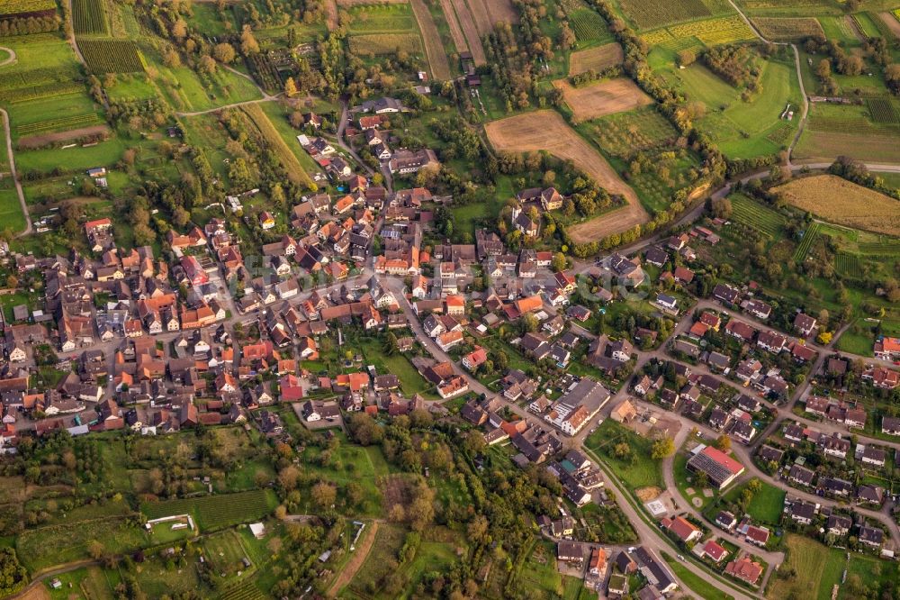 Luftaufnahme Broggingen - Ortsansicht in Broggingen im Bundesland Baden-Württemberg