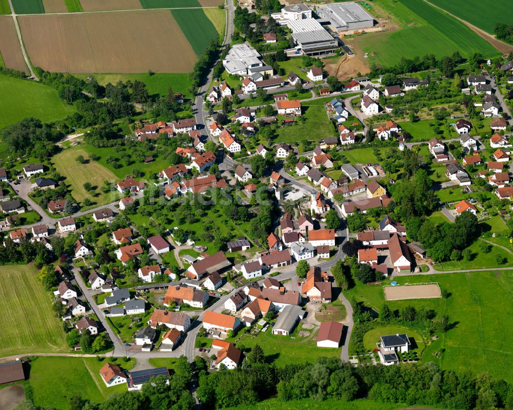 Luftbild Bronnen - Ortsansicht in Bronnen im Bundesland Baden-Württemberg, Deutschland