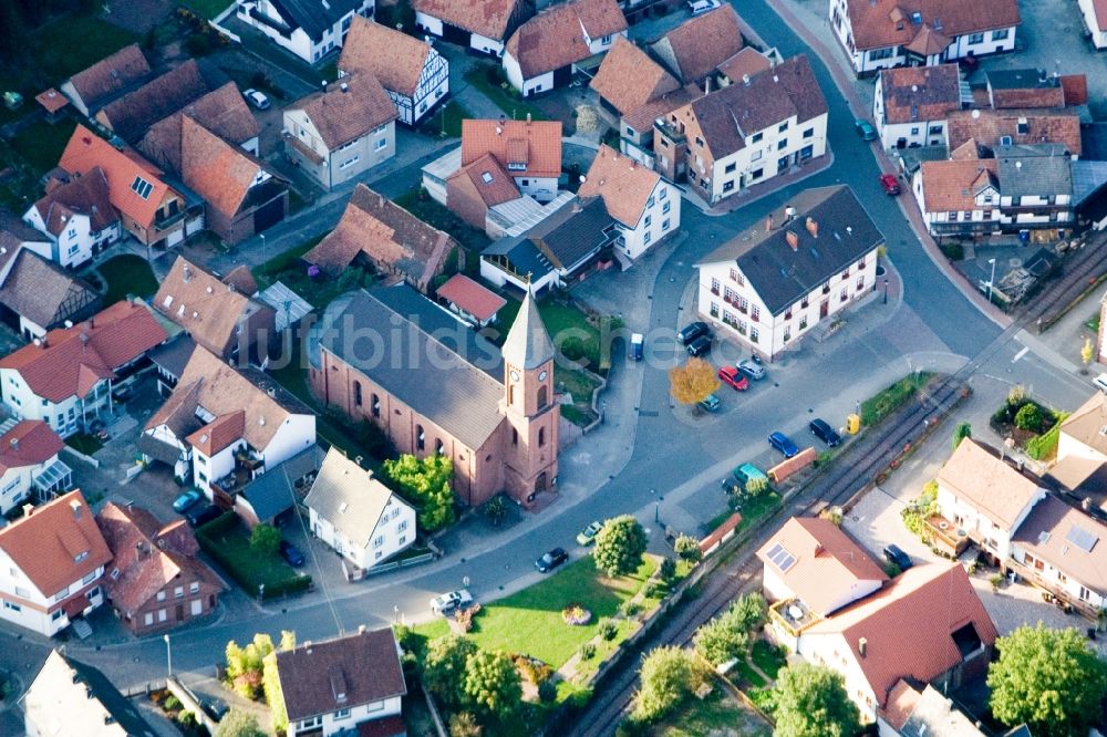 Luftaufnahme Bruchweiler-Bärenbach - Ortsansicht in Bruchweiler-Bärenbach im Bundesland Rheinland-Pfalz