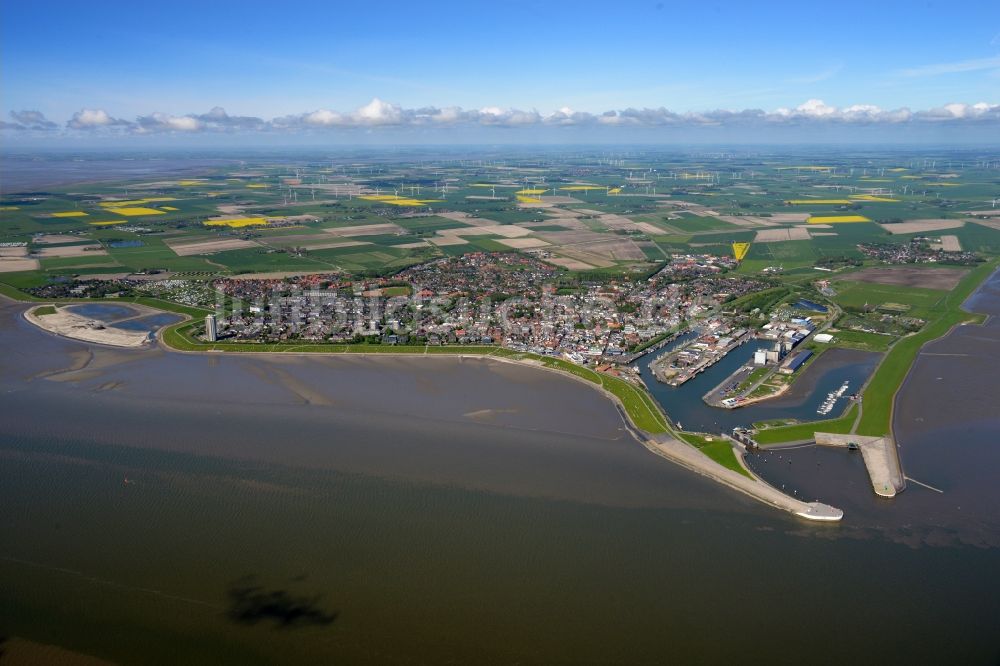 Luftaufnahme Büsum - Ortsansicht von Büsum im Bundesland Schleswig-Holstein