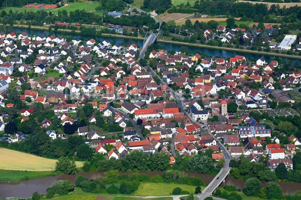 Bubenreuth aus der Vogelperspektive: Ortsansicht in Bubenreuth im Bundesland Bayern, Deutschland