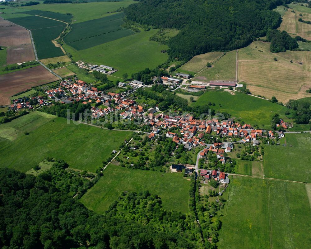 Luftaufnahme Buhla - Ortsansicht in Buhla im Bundesland Thüringen, Deutschland