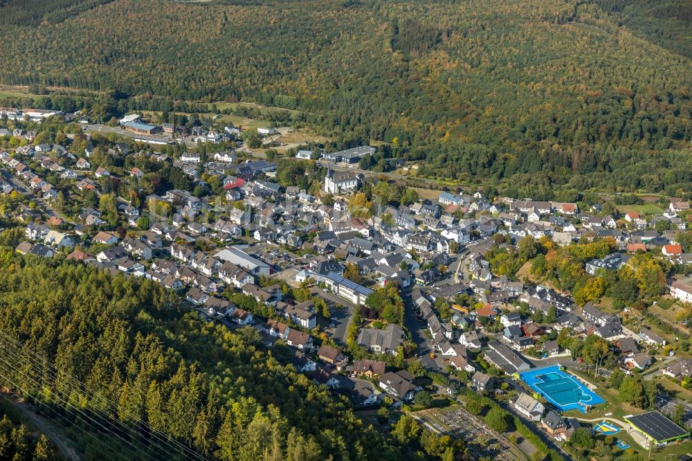 Luftbild Burbach - Ortsansicht in Burbach im Bundesland Nordrhein-Westfalen, Deutschland