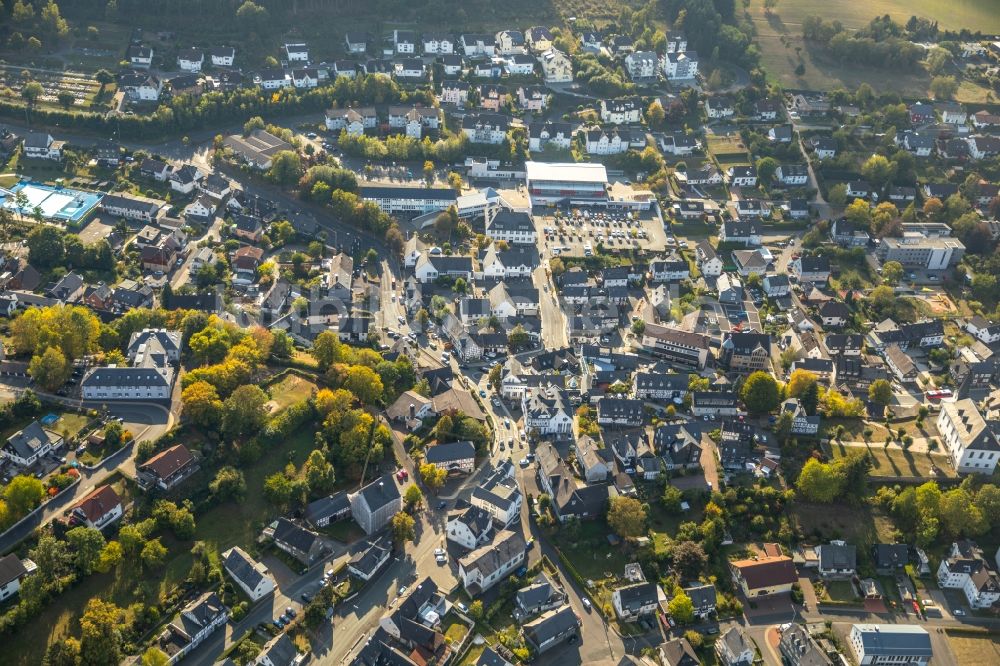 Luftaufnahme Burbach - Ortsansicht in Burbach im Bundesland Nordrhein-Westfalen, Deutschland