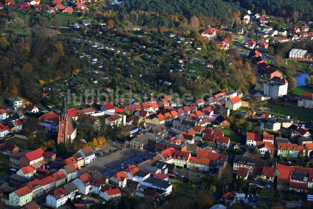 Burg Stargard aus der Vogelperspektive: Ortsansicht von Burg Stargard im Bundesland Mecklenburg-Vorpommern