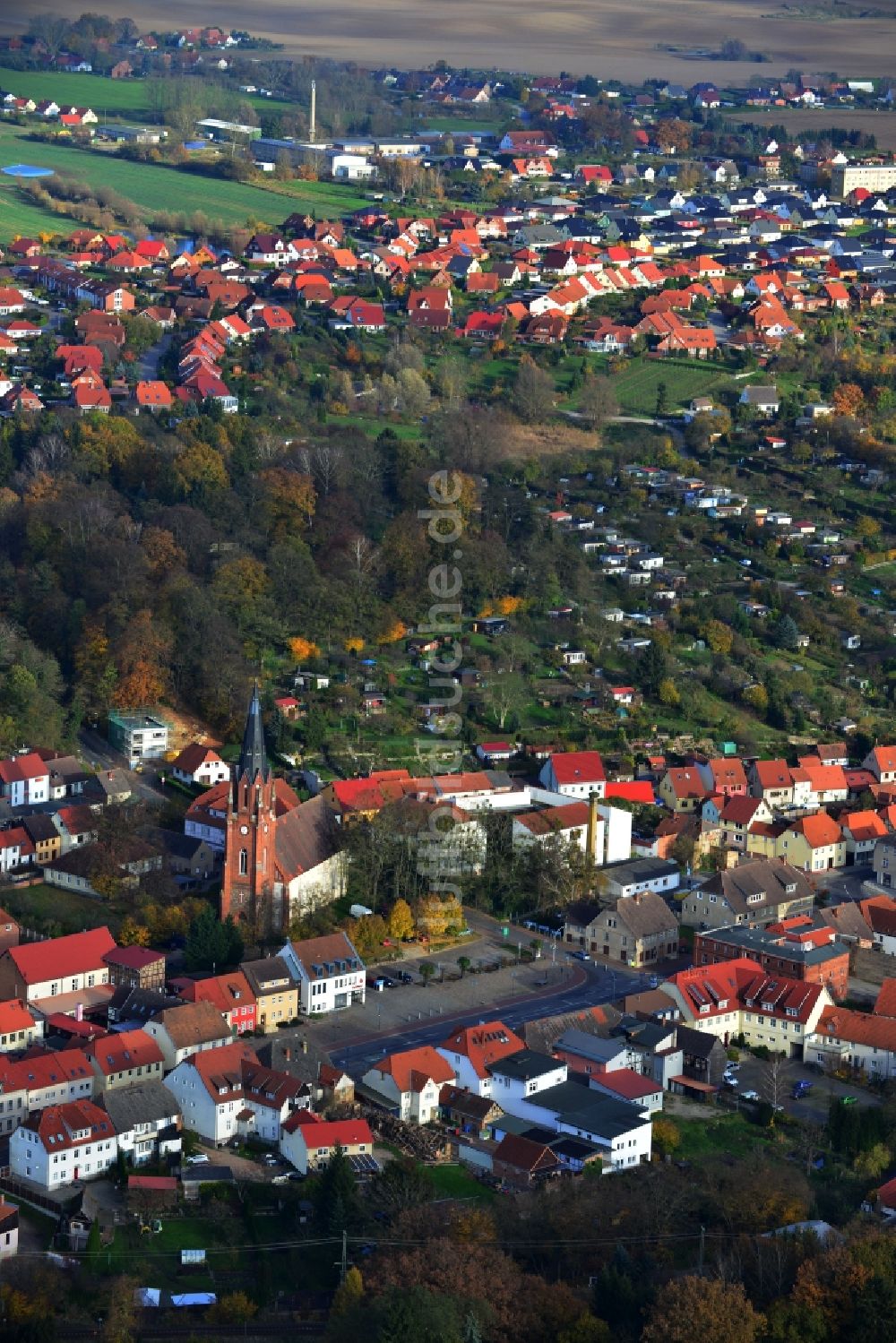 Burg Stargard von oben - Ortsansicht von Burg Stargard im Bundesland Mecklenburg-Vorpommern