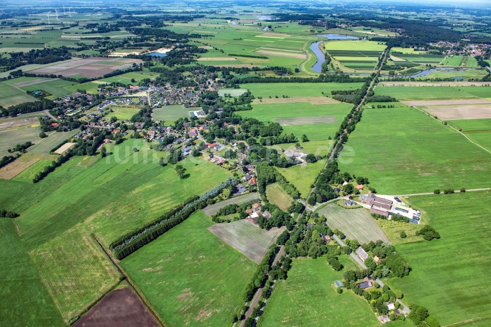 Luftaufnahme Burweg - Ortsansicht in Burweg im Bundesland Niedersachsen, Deutschland