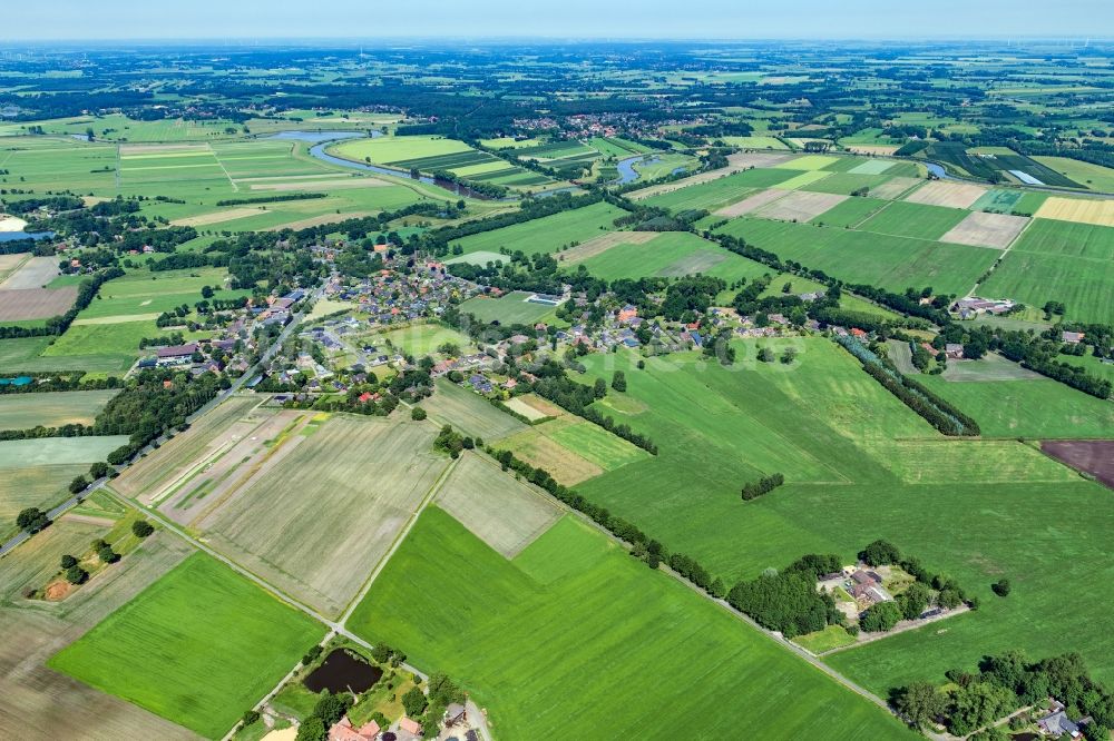 Burweg aus der Vogelperspektive: Ortsansicht in Burweg im Bundesland Niedersachsen, Deutschland