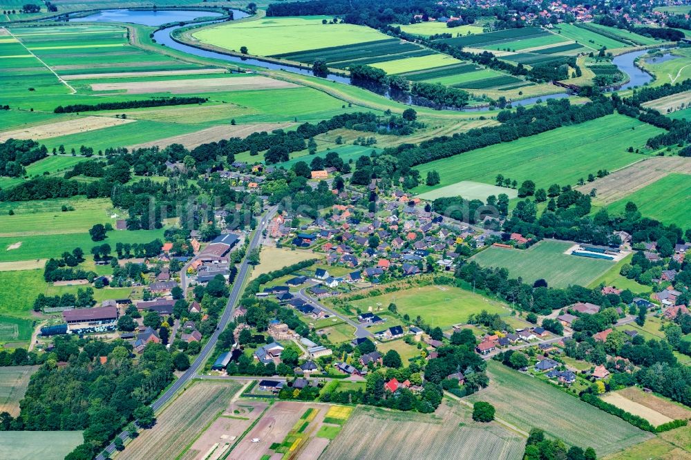 Luftaufnahme Burweg - Ortsansicht in Burweg im Bundesland Niedersachsen, Deutschland