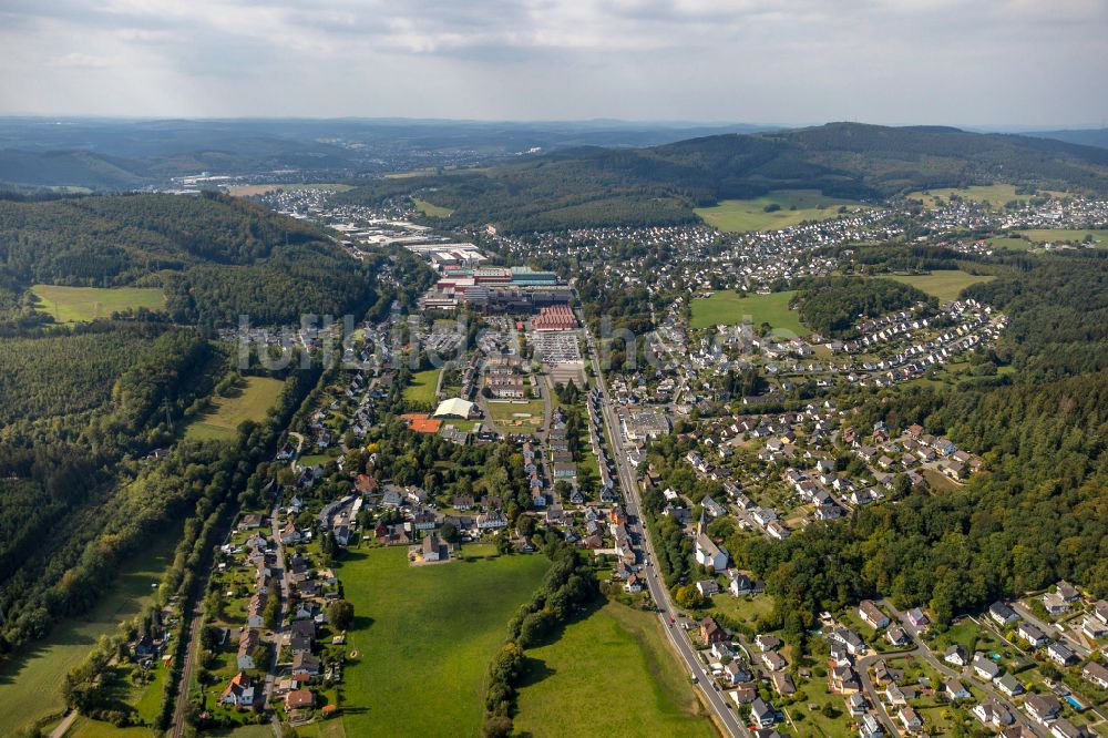 Dahlbruch aus der Vogelperspektive: Ortsansicht in Dahlbruch im Bundesland Nordrhein-Westfalen, Deutschland