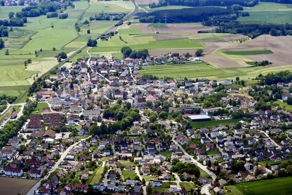 Dasing von oben - Ortsansicht in Dasing im Bundesland Bayern, Deutschland