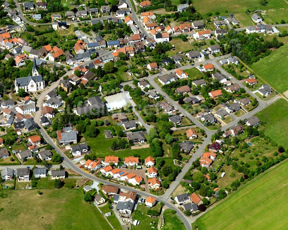 Luftaufnahme Daxweiler - Ortsansicht von Daxweiler im Bundesland Rheinland-Pfalz